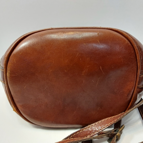 The Trend Original Brown Leather Crossbody Saddlebag Style Purse/ Handbag - Picture 8 of 9